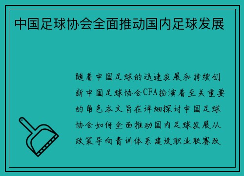中国足球协会全面推动国内足球发展
